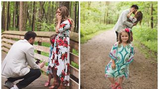 "Vrei sa fiu taticul tau?". Un barbat a "cerut" o fetita de 5 ani, dupa ce mama ei a acceptat sa se marite cu el