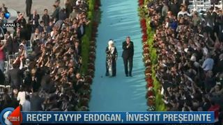 Recep Tayyip Erdogan, investit presedinte! Palatul prezidential din Ankara a imbracat straie de sarbatoare