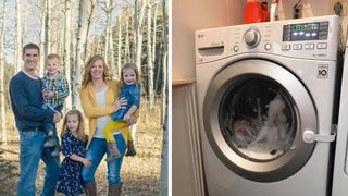 O fetita de 3 ani a fost la un pas de moarte dupa ce masina de spalat in care s-a ascuns a inceput sa functioneze. Cum a gasit-o mama ei