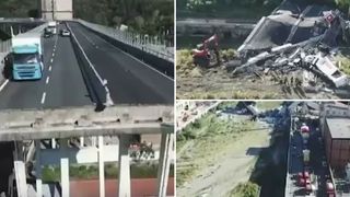 Imagini cutremuratoare filmate cu drona dupa ce podul din Genova s-a prabusit! Dumnezeule, e cel mai mare dezastru din ultimii 17 ani!