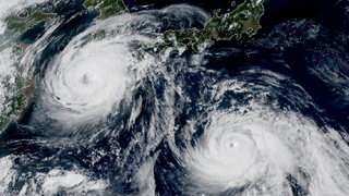 Un taifun puternic, Cimaron, se indreapta catre vestul Japoniei