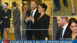 Regulile stricte impuse de Casa Regala Britanica nu sunt si pentru Meghan Markle. Cum a aparut ducesa la un eveniment