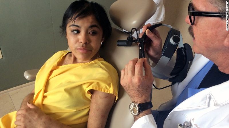 Zunduri imediat dupa ce a fost salvata!