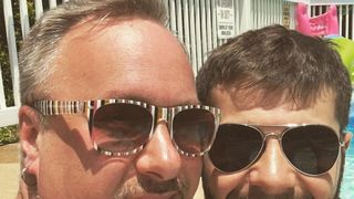 Catalin Stelian (dreapta), alaturi de partenerul sau, actorul american Gabriel Shanks