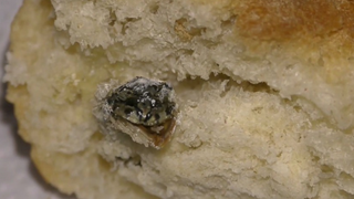 Un buzoian sustine ca a gasit un cap de broasca intr-o felie de paine. Oficiul pentru Protectia Consumatorului face verificari