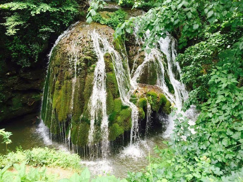 Cascada Bigar fotografiata, in urma cu cateva saptamani, de o turista
