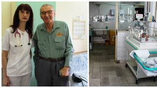 Povestea impresionanta despre suferinta, exil si noblete. Un pensionar in varsta de 86 de ani a oferit o sansa la viata prematurilor, donand doua incubatoare Spitalului Slatina