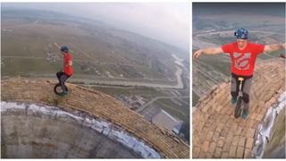 Un român a ajuns la BBC pentru acrobaţiile incredibile făcute la 250 de metri înălţime