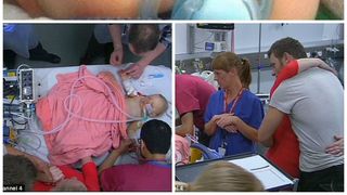 Bebelus de 9 luni, mort dupa ce a inghitit o bucata de plastic. Familia a permis unei echipe de televiziune sa filmeze ultimele zile de viata ale micutului