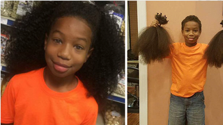 Motivul incredibil pentru care acest baiat de 8 ani si-a lasat parul sa creasca! Gestul sau a primit mii de aprecieri din intreaga lume