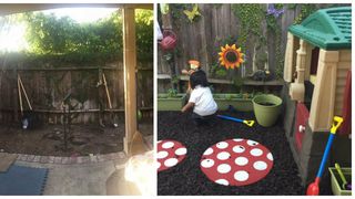 Cu mai putin de 300 de dolari si cu multa imaginatie, doi parinti au creat un minunat loc de joaca pentru copii in curtea casei