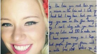 A lesinat in tren si s-a trezit la spital, fara sa isi aminteasca ce s-a intamplat. Salvatorul ei i-a lasat insa un mesaj emotionant