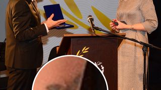 Cel mai vizibil tatuaj al principesei este fluturasul de pe piciorul stang