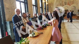 La ceremonie au participat si fostii antrenori ai Andreei, Octavian Bellu si MAriana Bitang