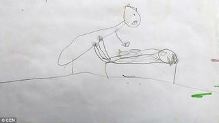 O fetita de 5 ani a fost abuzata de un preot. Fetita a desenat ororile la care a fost supusa si asa au aflat parintii