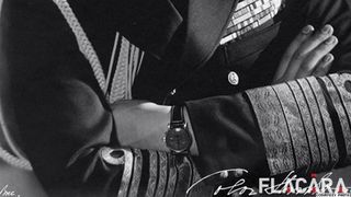 Fotografia din tinerete, in care regele apare cu pretiosul sau ceas