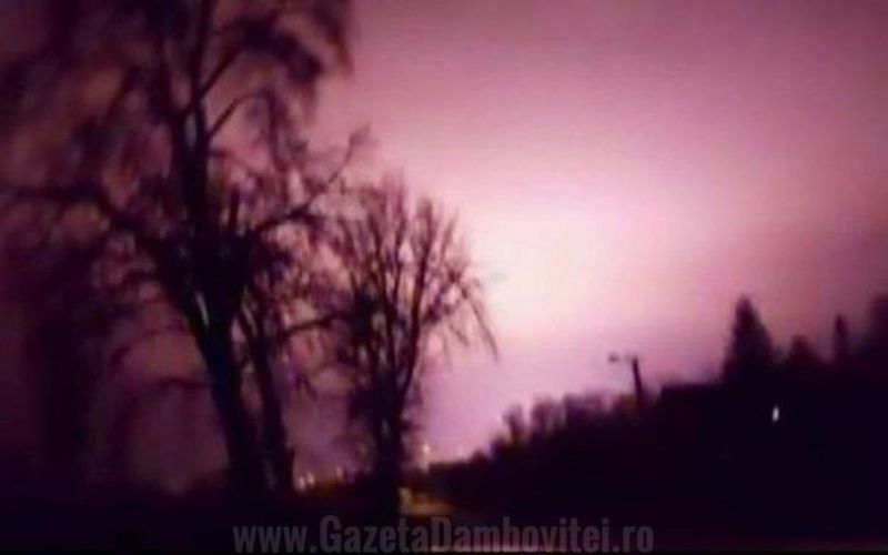 Asa a aratat cerul surprins in imaginile filmate cu telefonul (foto: Gazeta de Dambovita)