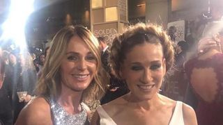 Actrita Sarah Jessica Parker a ingenunchiat in fata Nadiei Comaneci la Globurile de Aur. Un moment extrem de emotionant pe covorul rosu