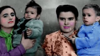 Elena Ceausescu, cu Zoia in brate, iar Ilus Neni (dreapta), cu Valentin