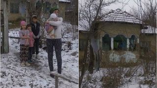 Caz dramatic in Dolj. Patru copii dorm intr-o casa parasita. "Sunt zile in care abia am reusit sa le pun ceva pe masa", spune mama