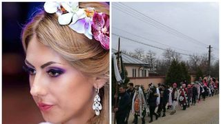 Roxana Dragomir, condusa pe ultimul drum. Sotul si parintii au stat la capataiul tinerei care si-a dat viata pentru fiica ei