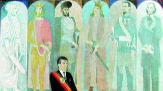 Tabloul "Eroii neamului" a fost pictat de Constantin Piliuta