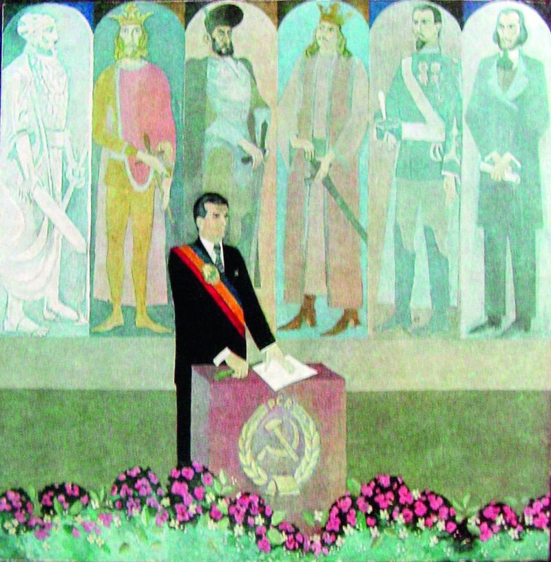 Tabloul "Eroii neamului" a fost pictat de Constantin Piliuta