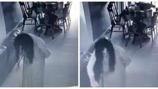 Imagini inspaimantatoare suprinse de camerele de supraveghere dintr-o locuinta. Ce facea menajera noaptea pare desprins dintr-un film de groaza