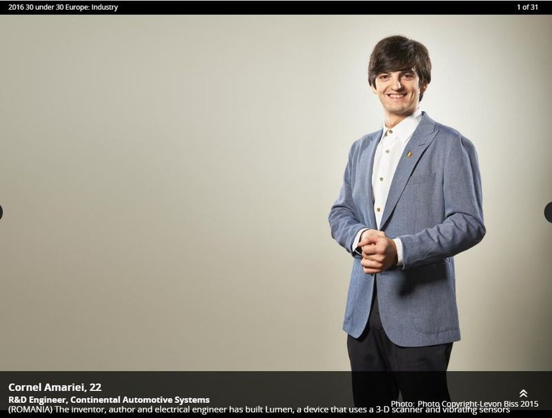 Prezentarea lui Cornel Amariei in Forbes 2016