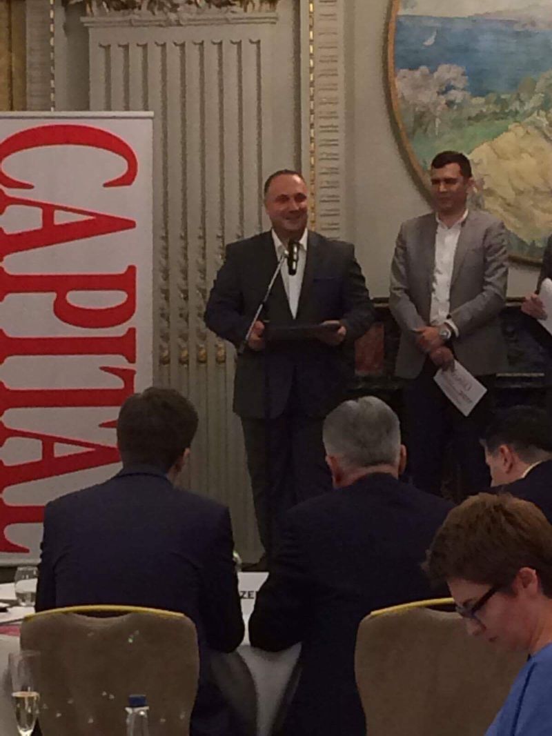 Domnul Ugur Yesil (Manager General Kanal D) a tinut un discurs de multumire