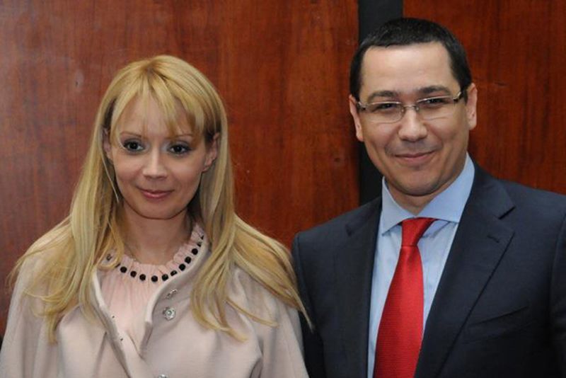 Daciana, alaturi de sotul ei, fostul premier Victor Ponta