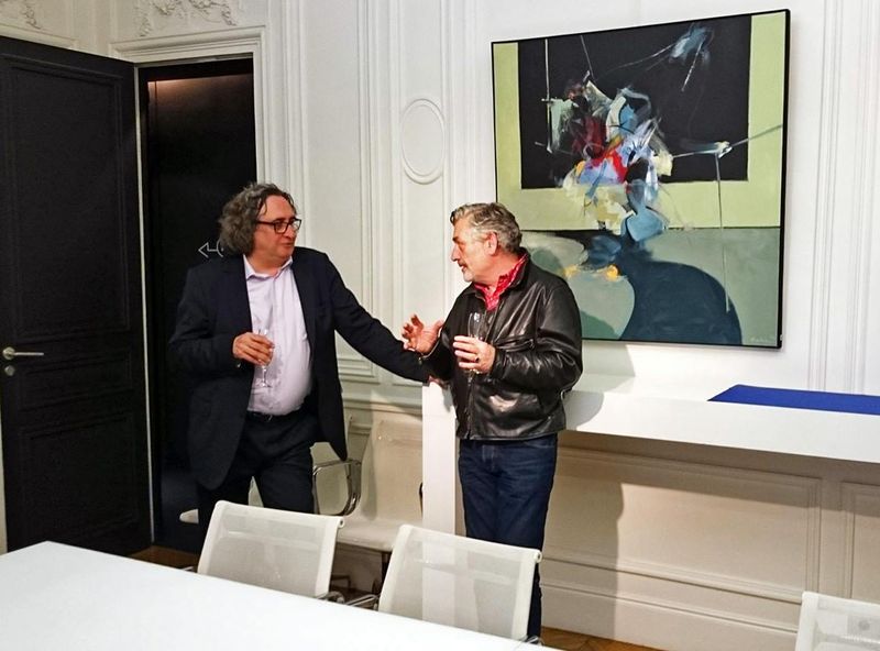 Buba si De Niro au vorbit  despre arta la un pahar de sampanie