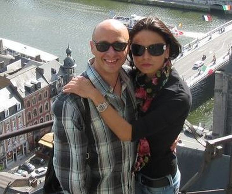 Bodu si sotia sa, in timpul unui concediu