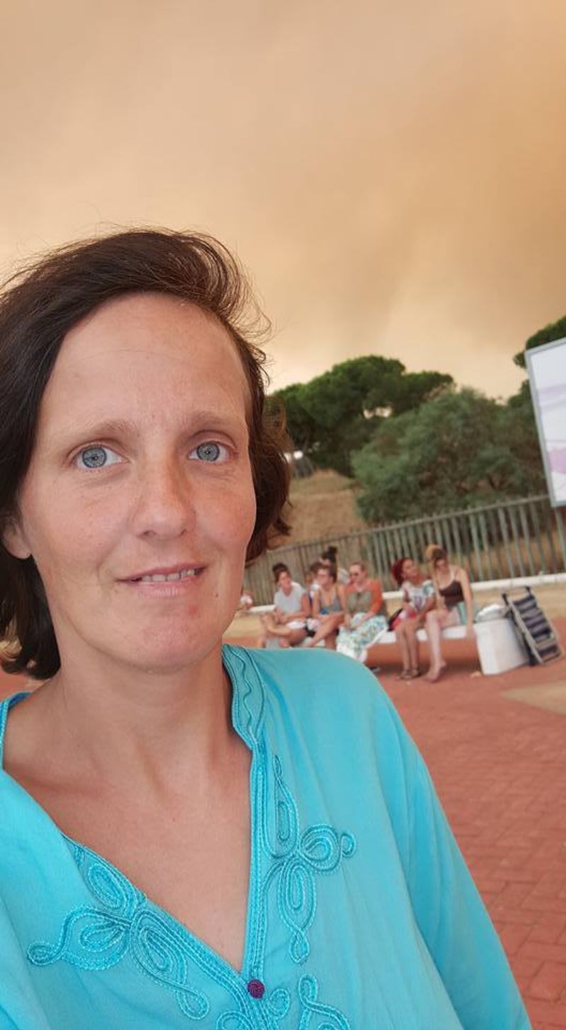 Initial, femeia a crezut ca sunt nori