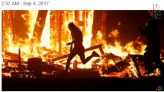 Un barbat a murit dupa ce a alergat prin flacari la un festival in care s-a incendiat o marioneta uriasa