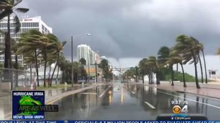 Zona in care se afla blocul a fost afectata de uragan