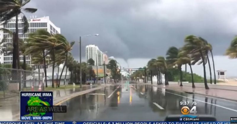 Zona in care se afla blocul a fost afectata de uragan