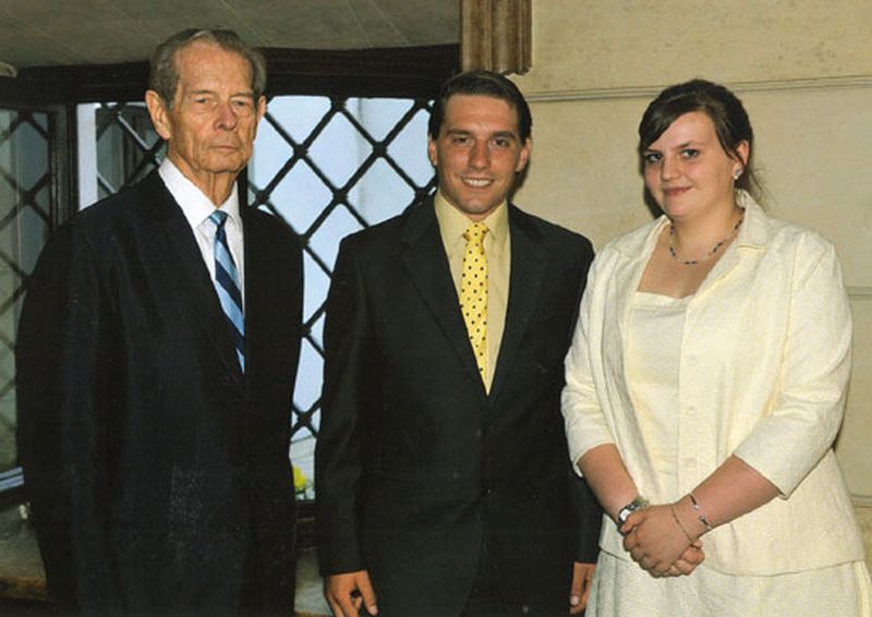 Regele Mihai, alaturi de nepotii lui Nicolae si Karina, in urma cu cativa ani