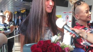 Diana Belbita s-a intors acasa! Primele imagini cu tanara dupa eliminarea de la Exatlon. Cine a asteptat-o la aeroport