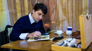 Cafeaua din Romania a ajuns la Hollywood! Un roman face tablouri pictate in cafea!