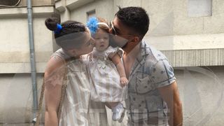 Primele imagini de la botezul fetitei lui "Bruce" de la Exatlon! Cat de emotionat a fost Valentin Chis cand a vazut-o pe Anya in cristelnita