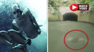 Aparitie infricosatoare intr-un rau! Au incremenit cand au filmat asa ceva! "Ori e vorba de o sirena, ori de un mort!" - Imaginile care iti vor da fiori!