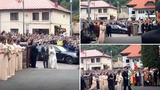 Primele imagini cu fostul principe Nicolae si Alina Binder, din ziua nuntii. Cum arata rochia de mireasa - EXCLUSIV