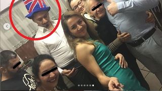 Larisa Vasile, de Revelion, alături de soţul ei (medalion) şi de familie