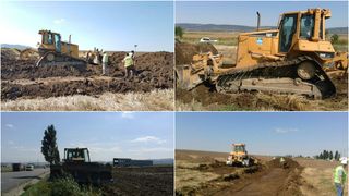 Compania din Turcia care construieste centura Bacaului a adus primele utilaje pe santier