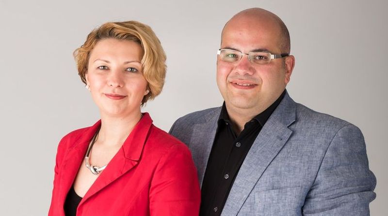 Laura Mois si Adrian Dragnea (foto: Wall-street)