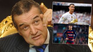 Becali: "Daca pica Steaua cu Real sau Barca, Dumnezeu ii innoada picioarele lui Messi, iar Ronaldo isi da cu stangul in dreptul!"