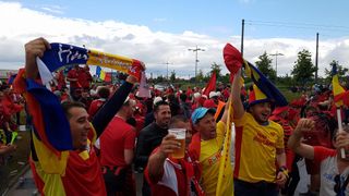 Euro 2016. Romania-Albania, meciul care ar putea aduce o calificare. Primii fani ai Romaniei au ajuns deja la Stade de Lyon