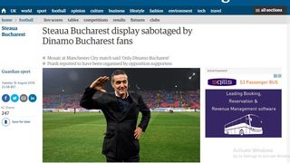 Lovitura data de dinamovisti Stelei la meciul cu Manchester City au facut inconjurul lumii! A fost numita "farsa secolului". Ce scrie presa internationala