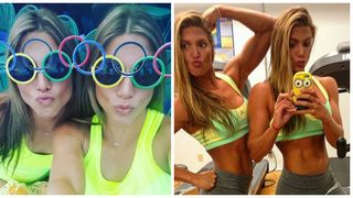 Surorile gemene de la Jocurile Olimpice care au silicoane identice. Concureaza la la proba de inot artistic